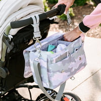 Stroller Diaper Bag Caddy BLUSH CAMO PRINT