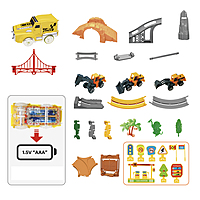 TUMAMA new car track set circular- YELLOW TUMAMA new car track set circular- YELLOW