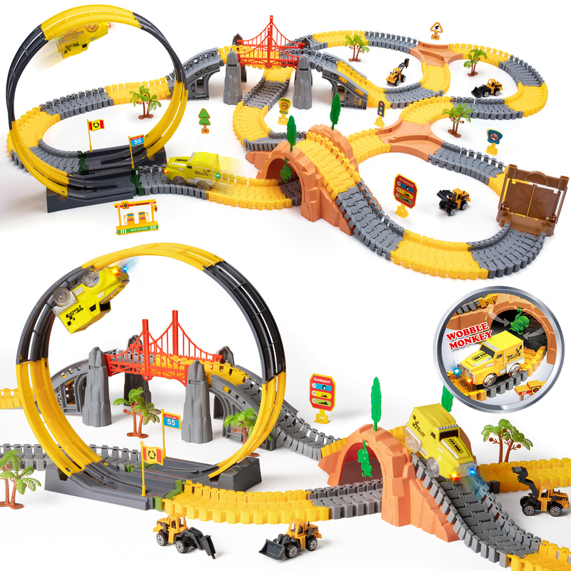 TUMAMA new car track set circular- YELLOW TUMAMA new car track set circular- YELLOW