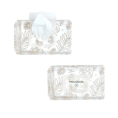 TWELVElittle REUSABLE WIPES POUCH- LEAF