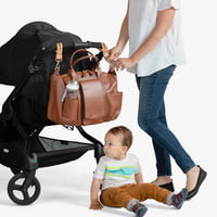 TWELVElittle PeekABoo Diaper Sachel Toffee TWELVElittle PeekABoo Diaper Sachel Toffee