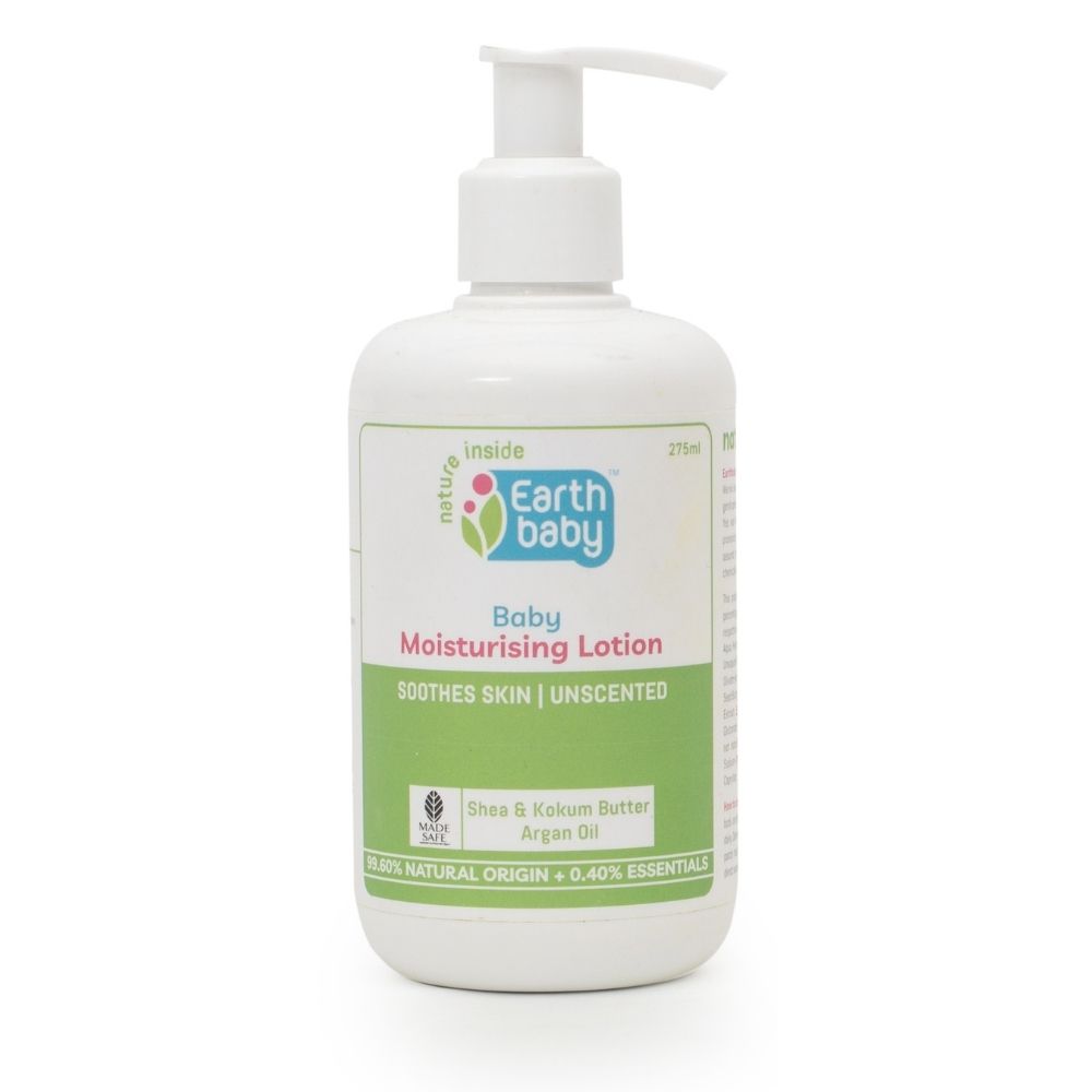 Earthbaby Baby Moisturising Lotion – Shea & Kokum Butter, Long-Lasting Hydration, 99.60% Natural, No Artificial Fragrance or Fillers, 275ml