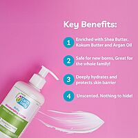 Earthbaby Baby Moisturising Lotion – Shea & Kokum Butter, Long-Lasting Hydration, 99.60% Natural, No Artificial Fragrance or Fillers, 275ml Earthbaby Baby Moisturising Lotion – Shea & Kokum Butter, Long-Lasting Hydration, 99.60% Natural, No Artificial Fragrance or Fillers, 275ml