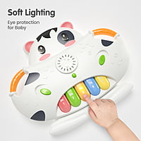 Tumama Cute Cow Toy Piano with Shape Sorting