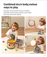 MUSICAL DRUM- 3 IN 1 ACTIVITY SET- BROWN BEAR MUSICAL DRUM- 3 IN 1 ACTIVITY SET- BROWN BEAR