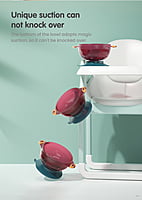 BABY SUCTION BOWL SET OF 3 WITH LIDS BABY SUCTION BOWL SET OF 3 WITH LIDS