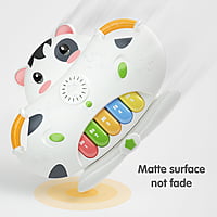 Tumama Cute Cow Toy Piano with Shape Sorting