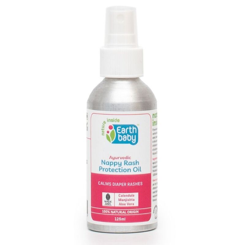 Earthbaby Ayurvedic Nappy Rash Protection Oil – Calms & Soothes Skin, 100% Natural, 125ml Earthbaby Ayurvedic Nappy Rash Protection Oil – Calms & Soothes Skin, 100% Natural, 125ml