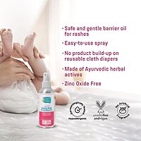Earthbaby Ayurvedic Nappy Rash Protection Oil – Calms & Soothes Skin, 100% Natural, 125ml Earthbaby Ayurvedic Nappy Rash Protection Oil – Calms & Soothes Skin, 100% Natural, 125ml