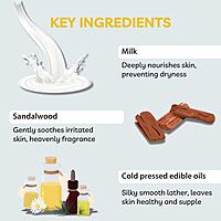 Earthbaby Natural Milk & Sandal Bath Soap with cold pressed edible oils– Nourishing for Kids 1+, 100g (Pack of 1) Earthbaby Natural Milk & Sandal Bath Soap with cold pressed edible oils– Nourishing for Kids 1+, 100g (Pack of 1)