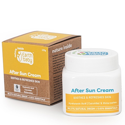 Earthbaby After Sun Cream – Shea Butter, Vitamin E & Hyaluronic Acid, 125g