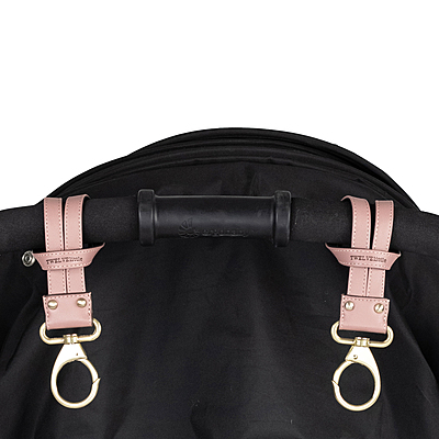 NEW Stroller Clips- Mauve