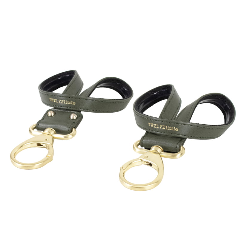 NEW Stroller Clips- Olive