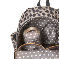 Insulated Bottle Pouch- Polka Brown Insulated Bottle Pouch- Polka Brown