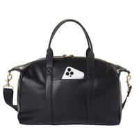 Peek-A-Boo Stroller Diaper Bag Satchel- Black VL Peek-A-Boo Stroller Diaper Bag Satchel- Black VL