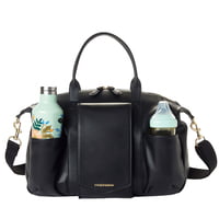 Peek-A-Boo Stroller Diaper Bag Satchel- Black VL Peek-A-Boo Stroller Diaper Bag Satchel- Black VL