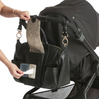 Peek-A-Boo Stroller Diaper Bag Satchel- Black VL Peek-A-Boo Stroller Diaper Bag Satchel- Black VL