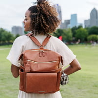 PEEK-A-BOO Hobo Backpack- Toffee