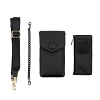 PEEK-A-BOO PHONE BAG- BLACK PEEK-A-BOO PHONE BAG- BLACK