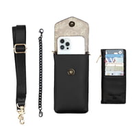 PEEK-A-BOO PHONE BAG- BLACK PEEK-A-BOO PHONE BAG- BLACK