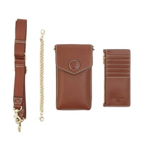 PEEK-A-BOO PHONE BAG- TOFFEE PEEK-A-BOO PHONE BAG- TOFFEE