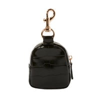 Little Pouch Charm- Black Croc Little Pouch Charm- Black Croc