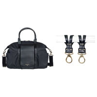 Peek-A-Boo Stroller Diaper Bag Sachel- Black Peek-A-Boo Stroller Diaper Bag Sachel- Black