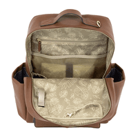 Peek-A-Boo Stroller Diaper Backpack- Toffee Peek-A-Boo Stroller Diaper Backpack- Toffee
