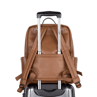 Peek-A-Boo Stroller Diaper Backpack- Toffee Peek-A-Boo Stroller Diaper Backpack- Toffee