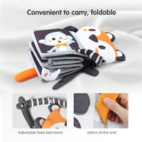 BLACK AND WHITE CRIB TOY SET- 6 PC BLACK AND WHITE CRIB TOY SET- 6 PC