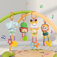 HANGING ANIMALS RATTLE- SET OF 4 HANGING ANIMALS RATTLE- SET OF 4
