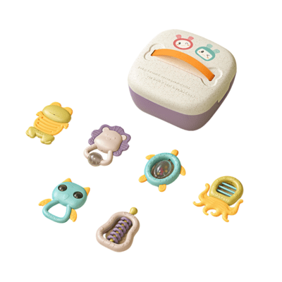 COOL RATTLE TOY- 6 PC SET