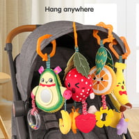 FRUIT HANGING RATTLE SET OF 4 FRUIT HANGING RATTLE SET OF 4