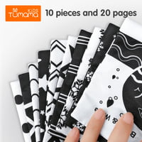 B & W SINGLE COLOR CLOTH BOOK SET OF 4