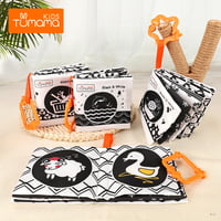 B & W SINGLE COLOR CLOTH BOOK SET OF 4