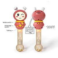 MUSICAL RATTLE TOY- RED