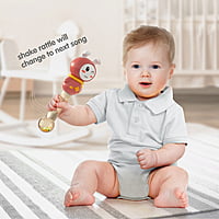 MUSICAL RATTLE TOY- RED