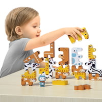 ANIMAL STACKING BROWN/ YELLOW/ WHITE ANIMAL STACKING BROWN/ YELLOW/ WHITE