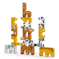 ANIMAL STACKING BROWN/ YELLOW/ WHITE