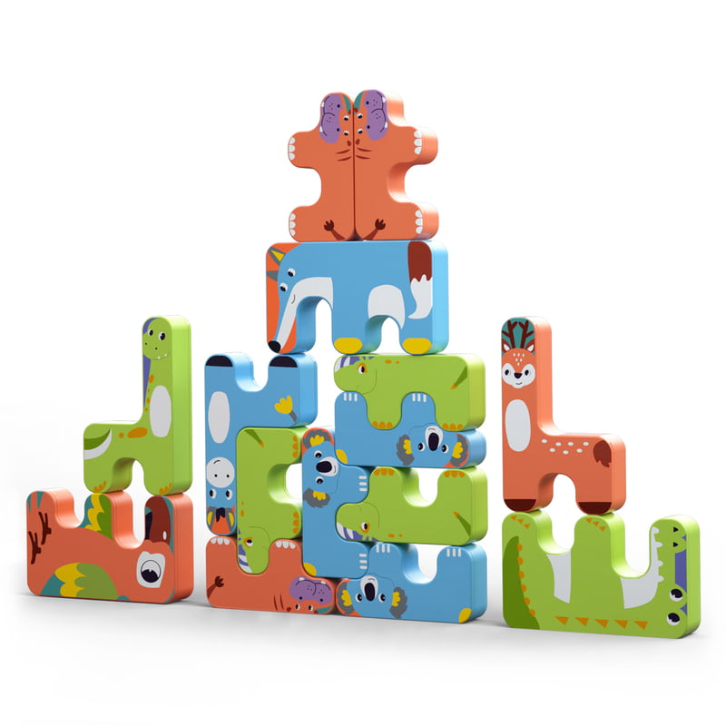 ANIMAL STACKING RED/ GREEN/ BLUE ANIMAL STACKING RED/ GREEN/ BLUE