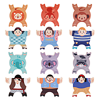 ANIMAL + DOLL STACKING TOY ANIMAL + DOLL STACKING TOY