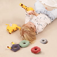 PLUSH GIRAFFE STACKING RINGS PLUSH GIRAFFE STACKING RINGS