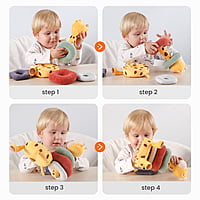 PLUSH GIRAFFE STACKING RINGS PLUSH GIRAFFE STACKING RINGS