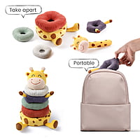 PLUSH GIRAFFE STACKING RINGS PLUSH GIRAFFE STACKING RINGS