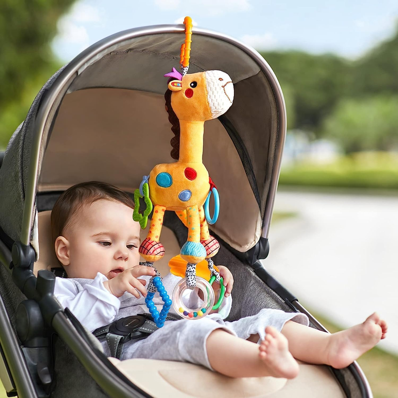 TUMAMA Giraffe Hanging Rattle Pro - Yellow