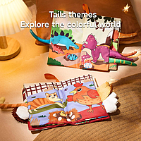 TUMAMA KIDS Tail cloth book - Dinosaur