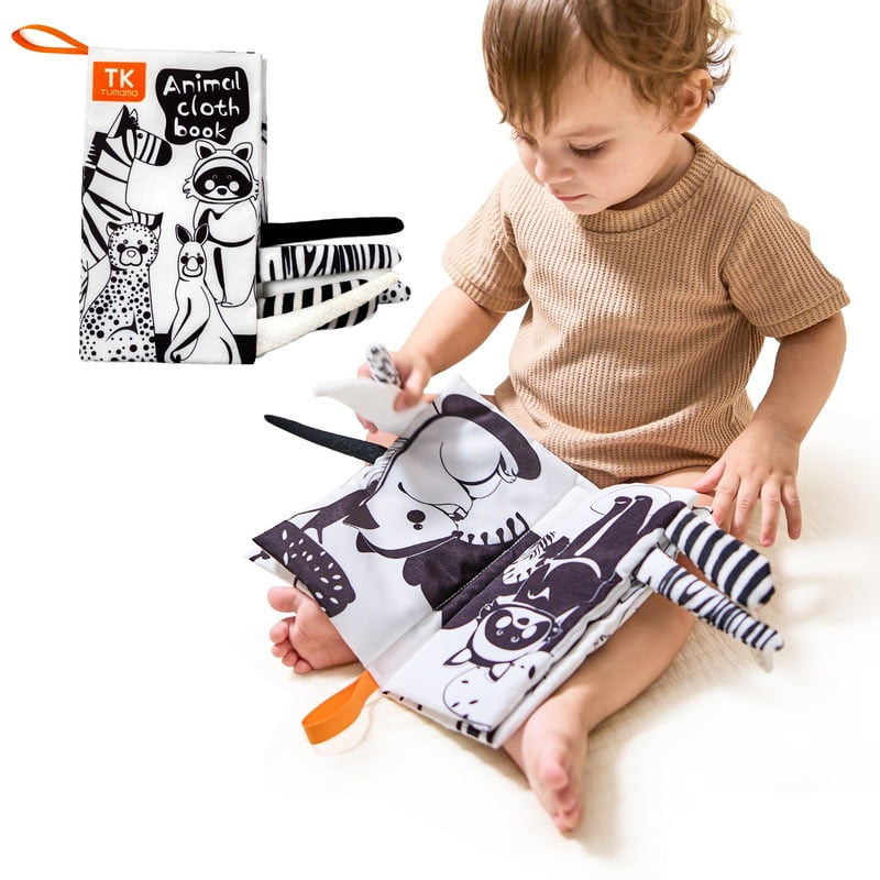 TUMAMA Tail cloth books - black and white