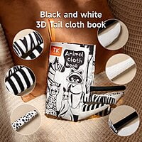 TUMAMA Tail cloth books - black and white