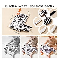 TUMAMA Tail cloth books - black and white
