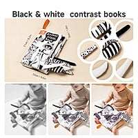 TUMAMA Tail cloth books - black and white TUMAMA Tail cloth books - black and white